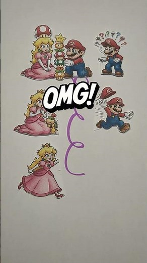 Super Mario & Princess Peach Love is so WEIRD 😍 Cute but Crazy Puzzle Challenge #supermario #mario