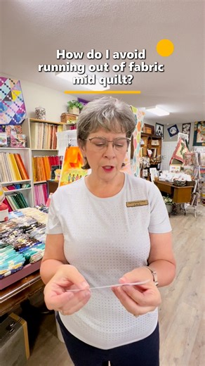 20K views · 174 reactions | How to avoid running out of fabric mid quilt | Lori's Country Cottage | Facebook