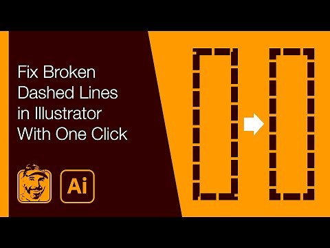 Fix Broken Dashed Lines in Illustrator With One Click