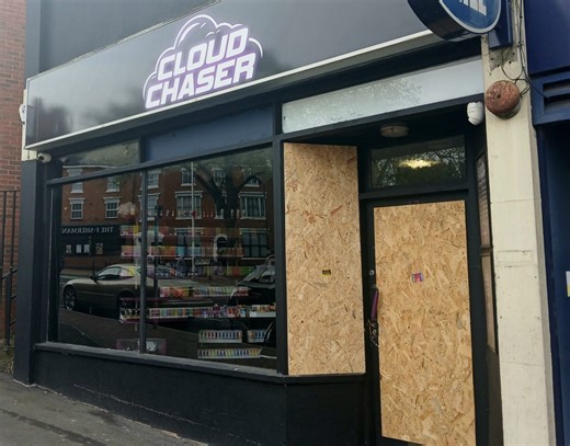 Man arrested over burglary at Cloud Chaser vape shop in Redditch
