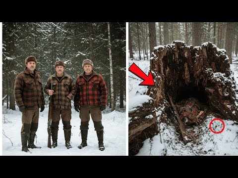 Hunters Vanished in Winter Woods — 12 Years Later Logging Crew Finds This in a Hollow Stump…