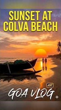 Goa’s Most Beautiful Sunset | Colva Beach #goa #colvabeach #sunset