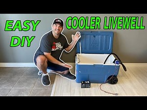 How To Make A DIY Cooler Livewell for Fishing Tournaments (Super Easy)