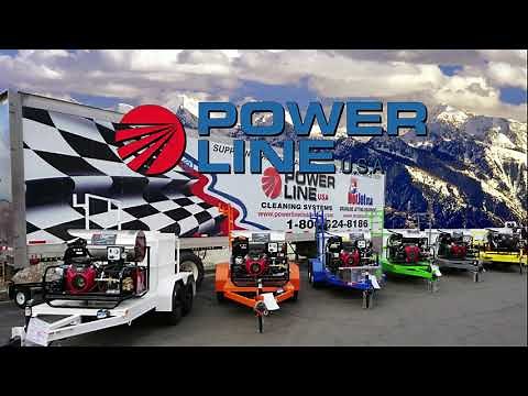 Trailer Mounted Power Washer Line Up by Power Line Industries, Inc. 23HP, 35HP with Soft Wash System