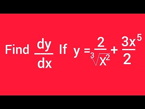 How to find dy/dx. the derivative in calculus grade 12 and N4