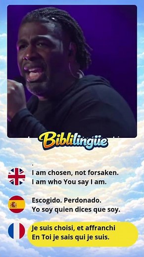 #20 I am chosen, not forsaken | Who You Say I Am – Hillsong Worship | #Biblilingue