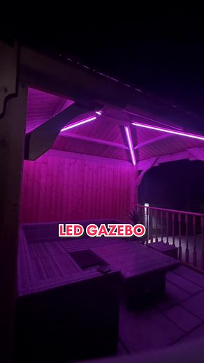 Outdoor LED Gazebo Lighting Ideas