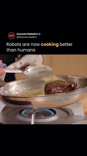 AI & Robotics on Instagram: "The NEO robot from 1X Technologies just cooked alongside chef Nick DiGiovanni, showing that machines are now mastering real recipes with flawless precision and timing. From seasoning to plating, NEO followed step-by-step instructions without pre-programmed routines, moving with human-like control as it learned how to cook through visual and sensory data. It’s another sign of how robotics is leaving industrial floors behind and quietly stepping into homes, restaurants