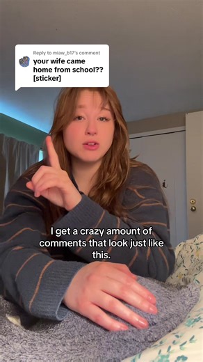 Replying to @miaw_b17 it would be one thing if I got one or two comments like this from teenagers or something, but I genuinely received HUNDREDS of comments like this. Are we for real? #xyzbca #wife #college #wlw #school