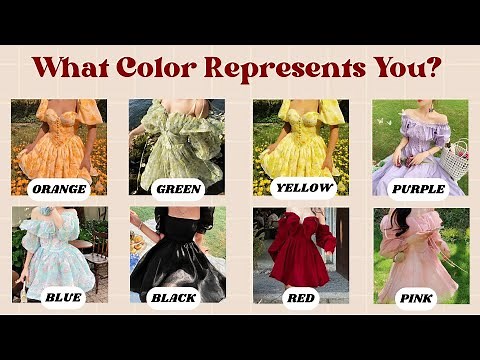 What Color Represents You?🎨 | Funny Color Personality Quiz 🌈(Requested)| ‪@quizgalaxtopia‬​