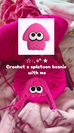 ☆⋆｡𖦹 Crochet Splatoon squid beanie °‧★ ☆ pattern by me ~ new splatoon friends ? plsss #crochet #splatoon #splatooncosplay #crochetbeanie #nintendo