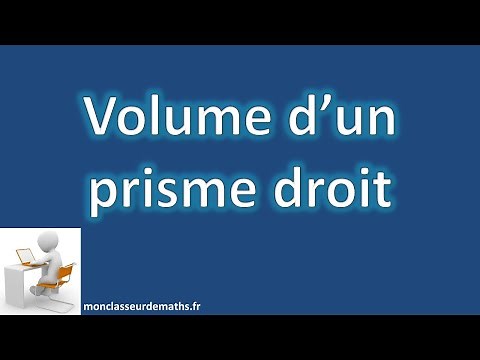 Calculer le volume d'un prisme droit