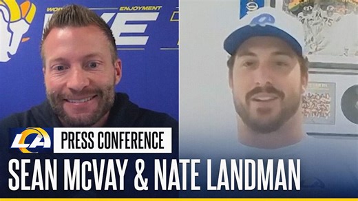 Sean McVay talks about Cobie Durant's pick-six; Nate Landman on his journey to a contract extension
