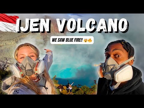 Hiking IJEN Volcano Indonesia 🇮🇩 | We Saw The BLUE FIRE 🔥🌋