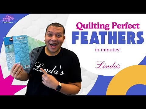 How to Quilt Perfect Feathers in minutes! - Pauline's Quilters World Feather Templates