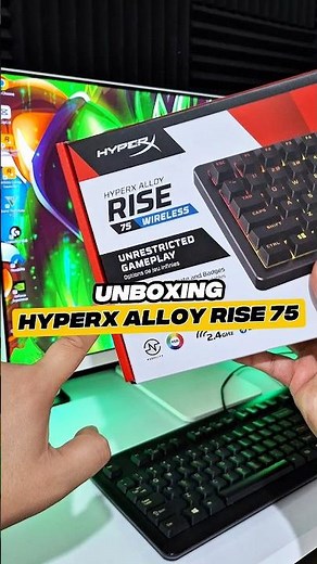 TECLADO HYPERX ALLOY RISE 75 🔥😎 Unboxing Express #hyperx