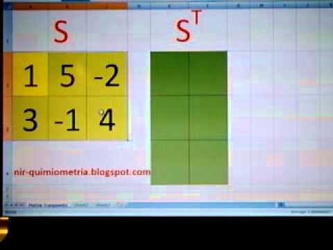 Matriz transpuesta en Excel