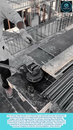 Best Rebar Bender for Precise Steel Reinforcement Bar Shaping #toollife #tool