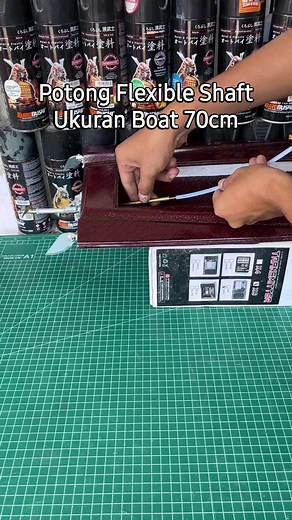 Proses pemotongan flexible shaft diameter 4mm RC Boat Racing #rcboatbatam #rcboatsetup #flexibleshaft | Hudri