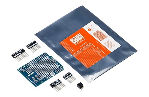 Arduino Proto Shield REV3 UNO Size [TSX00083] - Customizable Prototyping Shield for Arduino UNO, Easy Circuit