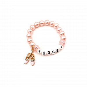 Ballet Name Bracelet Girls Ballerina Jewelry Pink Purple Blue White Red - Etsy