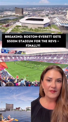 Katherine Kranenburg | Boston Massachusetts on Instagram: "💥 It took 20 years… and the New England Revolution are finally getting their own stadium @nerevolution The project includes $48M for Boston infrastructure and millions more for Everett parks, transit, and public access to the waterfront. Bonus? It will connect to the Encore Hotel. This is huge news and a fantastic addition to our city and Greater Boston."