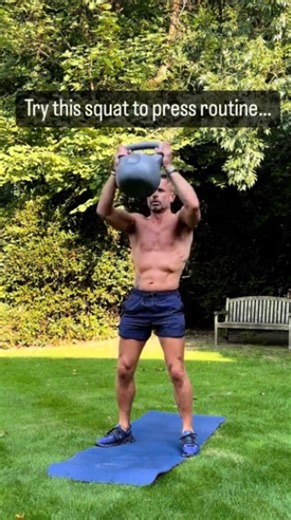 Squat press workout to burn fat and build strength after 50