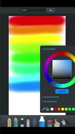 Mesmerizing Rainbow Gradient Art | Digital Painting Process