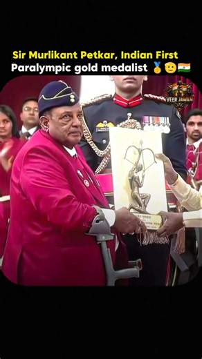 Sir Murlikant Petkar, Indian's First Paralympics Gold Medalist 🥇 #army #shorts #ytshorts #shortsfeed