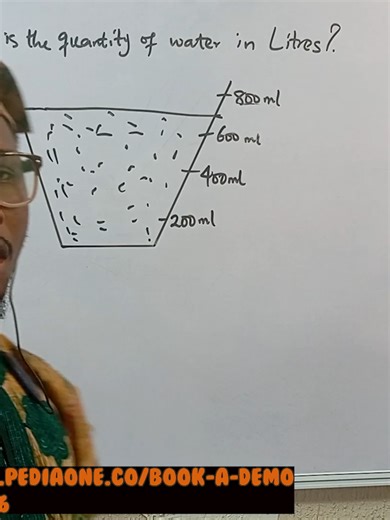 Can You Read This Measuring Jar? Find the Quantity of Water in Litres #measurement #OnlineTutoring #PediaTutors #StudySmart #EduTok #uk #usareels