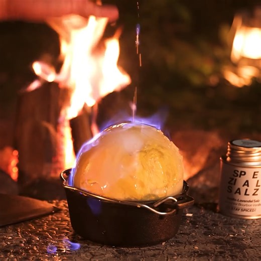 Burning Giant Ostrich Egg! 🔥🥚 | Fire Kitchen