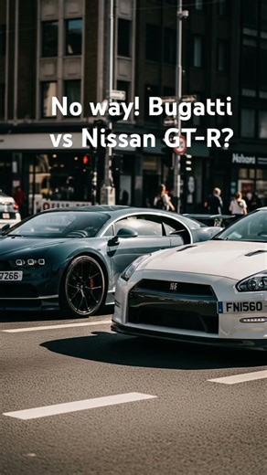 No way! Bugatti vs Nissan GT-R?