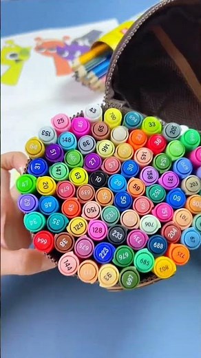 Free 80 Color Marker Pen Box 🎁 Best for Drawing, School & Art Competitions #trending #viral #shorts