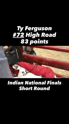 High Road showed off again at the @theinfr with 83 points with @ty_ferguson86 in the short round | Muddy Creek ProRodeo