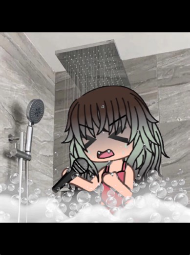 ‧˚꒰ Not even the demons behind the curtain want to listen to me ୭ ˚. ᵎᵎ #viral #fyp #gachalife #singingintheshower #relatable