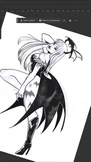 Desenhando a MORRIGAN DE DARKSTALKERS #artedigital #shorts #morrigan #darkstalkers #desenho