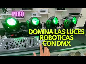 PROGRAMACION DE LUZ ROBOTICA BEAM PL60 PRODJ MODO 13 CH CON PANEO Y TILD INVERTIDO