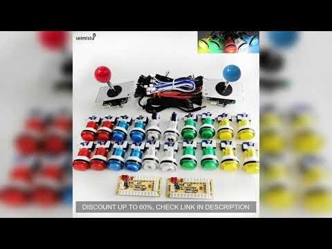 DIY PC Raspberry Pi Arcade joystick Game Kit With LED Push Button American Style Joystick USB Encod