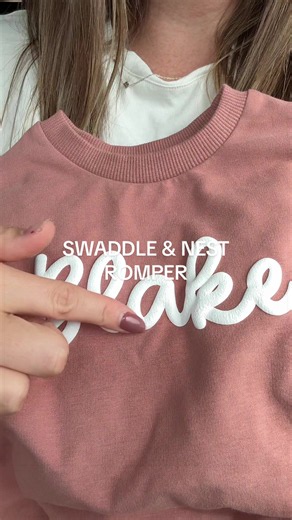 Personalized baby romper ideas from Swaddle & Nest