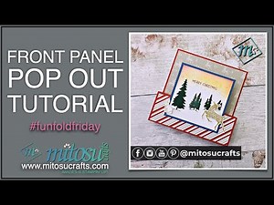 Front Panel Pop Out Step Card | #funfoldfriday
