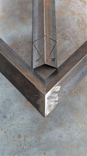 deep angle connection trick on elbow iron. #trick #cutting #idea #welder | Welderman