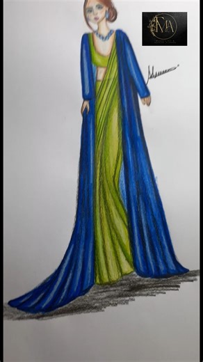 simple dress drawing #shorts #ytshorts