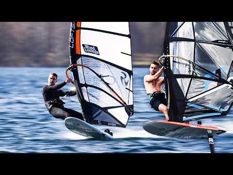 Foil vs Classic Windsurfing in Cold, Gusty Lake Conditions – Who Wins?