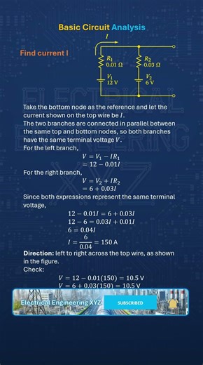 Only 1% Can Solve This Circuit Current Problem ⚡ Find I Before the Answer! | Basic Circuit Analysis