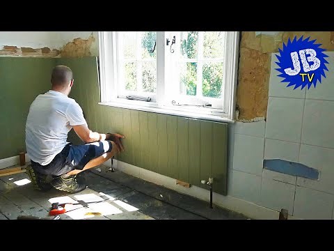 How to install tongue & groove MDF panelling