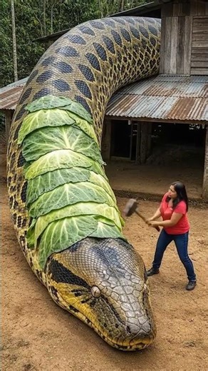 A girl struck a python, and a tomato plant sprouted from its head
