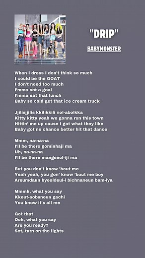 BABYMONSTER 'DRIP' Full Lyrics