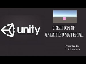 Creation of animated materials in unity