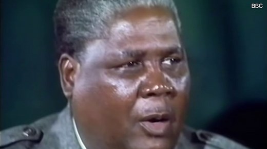 Pioneer BBC newsreader Richard Baker introduces his final bulletin