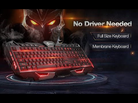 Ombar LED Backlit Gaming Keyboard With Wrist Rest and Hot Keys Review